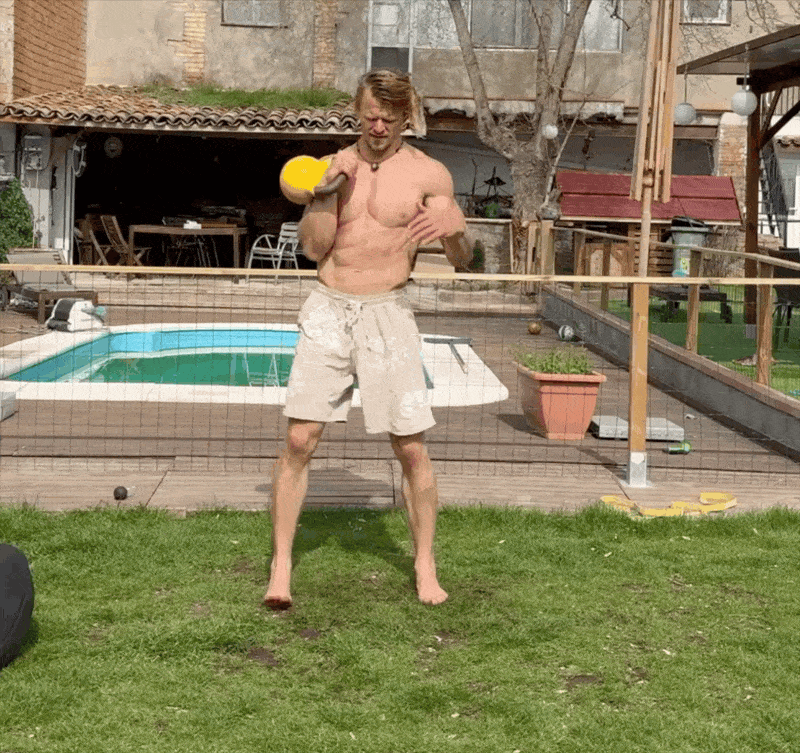 Front-Mill to Bent-Over Press