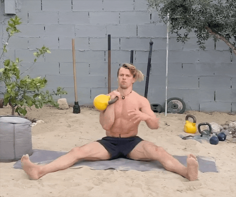 Seated Bent-Over Press